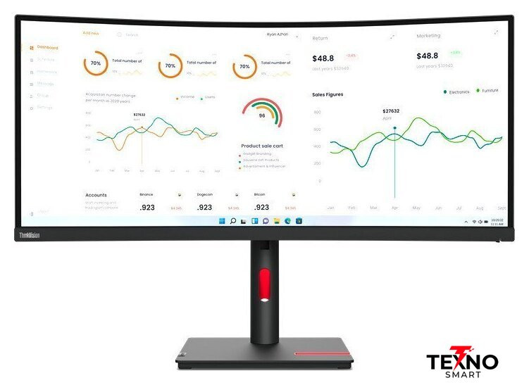 ThinkVision T34w-30 63D4GAT1EU ThinkVision T34w-30 63D4GAT1EU