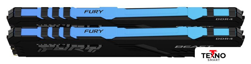 FURY Beast RGB 2x32ГБ DDR4 3200 МГц KF432C16BB2AK2/64 FURY Beast RGB 2x32ГБ DDR4 3200 МГц KF432C16BB2AK2/64