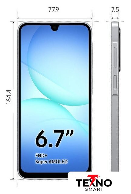 Samsung Galaxy A17 SM-A176B 6GB/128GB (серый) Samsung Galaxy A17 SM-A176B 6GB/128GB (серый)