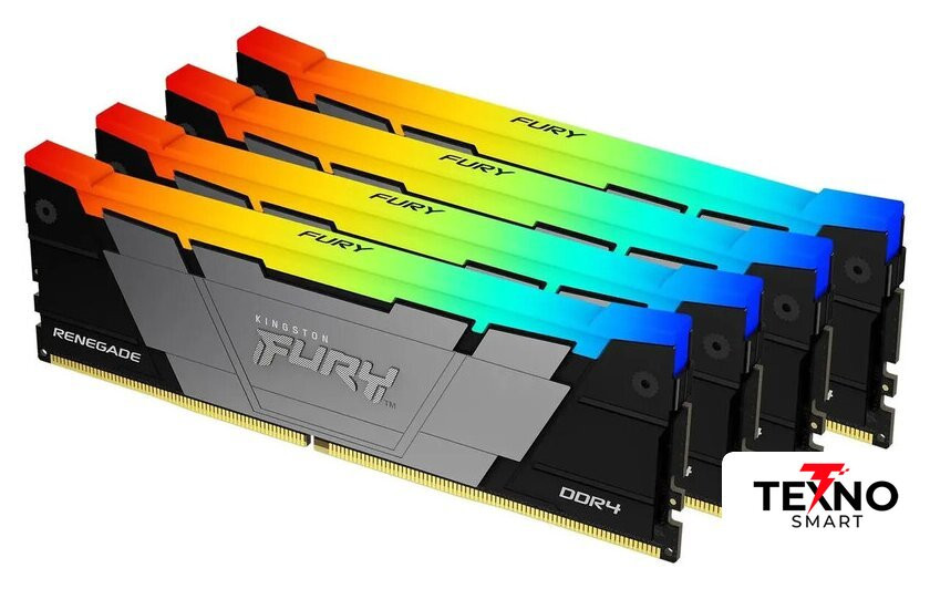 Kingston FURY Renegade RGB 4x32ГБ DDR4 3200 МГц KF432C16RB2AK4/128 Kingston FURY Renegade RGB 4x32ГБ DDR4 3200 МГц KF432C16RB2AK4/128
