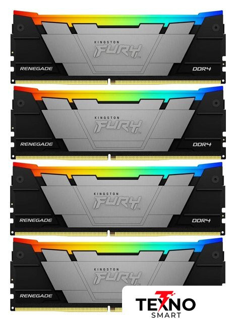 Kingston FURY Renegade RGB 4x32ГБ DDR4 3200 МГц KF432C16RB2AK4/128 Kingston FURY Renegade RGB 4x32ГБ DDR4 3200 МГц KF432C16RB2AK4/128