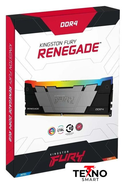 Kingston FURY Renegade RGB 4x32ГБ DDR4 3200 МГц KF432C16RB2AK4/128 Kingston FURY Renegade RGB 4x32ГБ DDR4 3200 МГц KF432C16RB2AK4/128