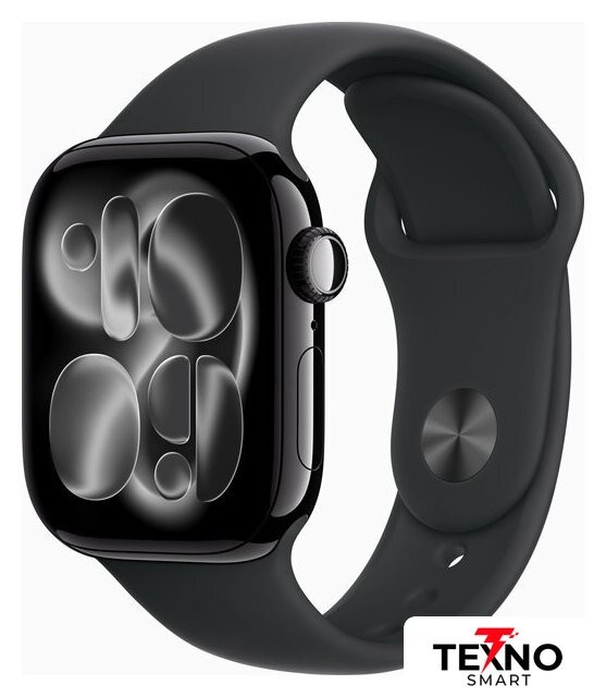 Apple Watch Series 11 42 мм (алюминиевый корпус, черный/черный, спортивный силиконовый ремешок S/M) Apple Watch Series 11 42 мм (алюминиевый корпус, черный/черный, спортивный силиконовый ремешок S/M)