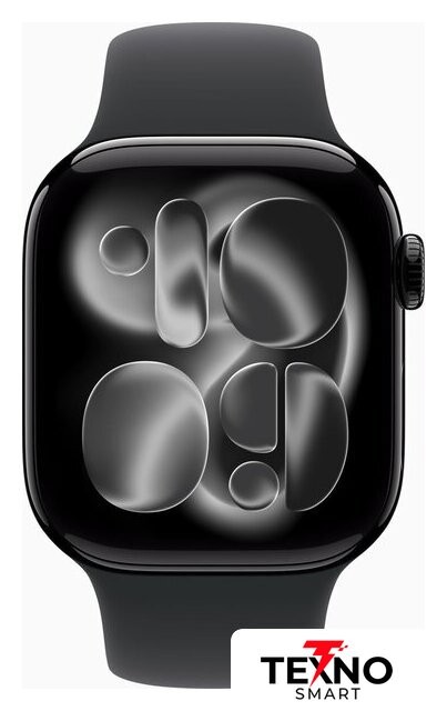 Apple Watch Series 11 42 мм (алюминиевый корпус, черный/черный, спортивный силиконовый ремешок S/M) Apple Watch Series 11 42 мм (алюминиевый корпус, черный/черный, спортивный силиконовый ремешок S/M)