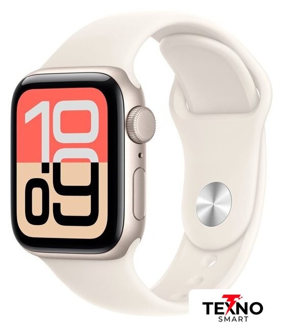 Apple Watch SE 3 40 мм (алюминиевый корпус, звездный свет/звездный свет, спортивный силиконовый ремешок M/L) Apple Watch SE 3 40 мм (алюминиевый корпус, звездный свет/звездный свет, спортивный силиконовый ремешок M/L)