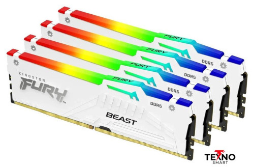 Kingston FURY Beast RGB 4x32ГБ DDR5 5200 МГц KF552C40BWAK4-128