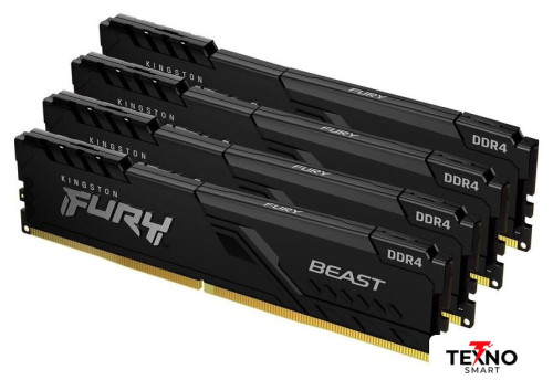 Kingston FURY Beast 4x32GB DDR4 PC4-28800 KF436C18BBK4/128 Kingston FURY Beast 4x32GB DDR4 PC4-28800 KF436C18BBK4/128