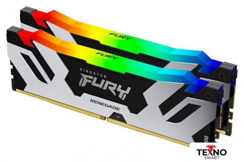 Kingston FURY Renegade RGB 2x48ГБ DDR5 6000 МГц KF560C32RSAK2-96 Kingston FURY Renegade RGB 2x48ГБ DDR5 6000 МГц KF560C32RSAK2-96